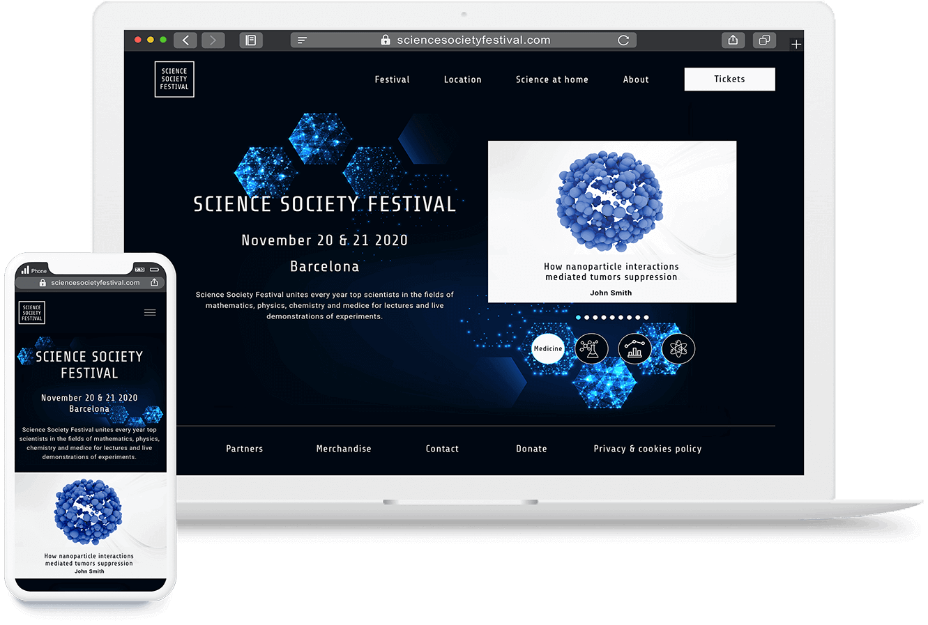 Science festival site