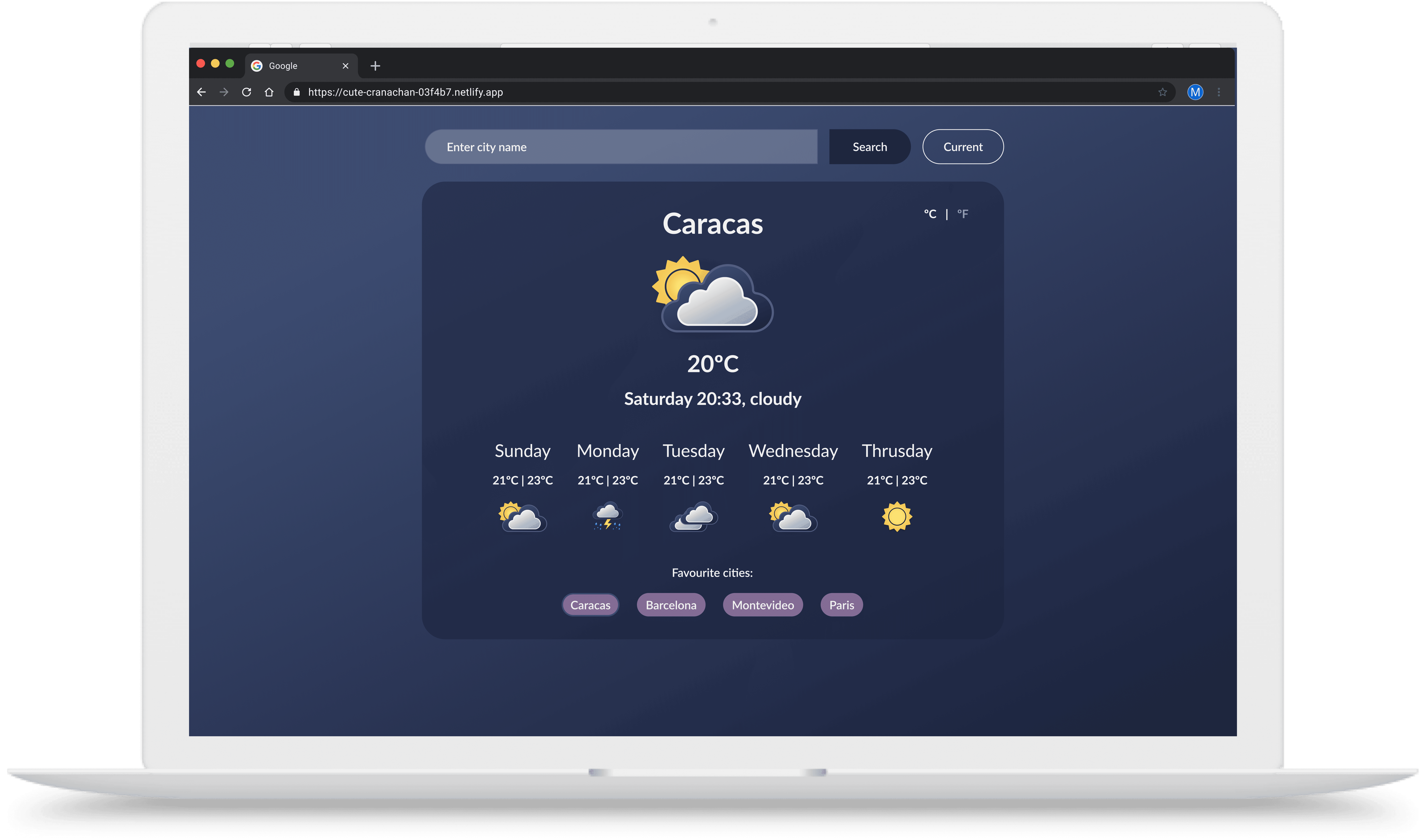 Weather app